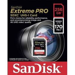 Sandisk Extreme Pro SDSDXXY-256G-GN4IN 256 GB SDXC Class 10 UHS-I Hafıza Kartı