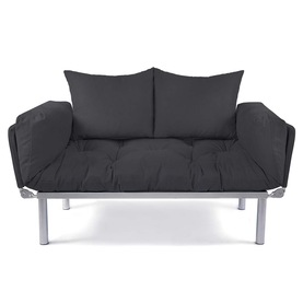 Dekoro İkili Yataklı Kanepe Tekli Koltuk (Füme - Füme)