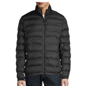 Michael Kors Stand Collar Puffer Siyah Erkek Mont