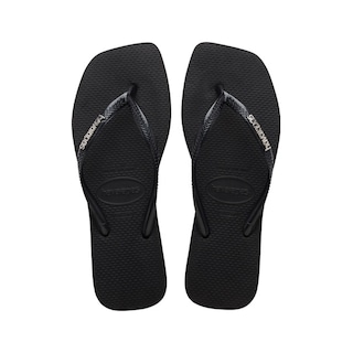 Havaianas Square Logo Metallıc Parmak Arası Terlik 4148257 2976 Siyah