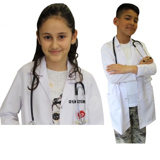 İsim Nakışlı Çocuk Doktor Önlüğü Kızerkek 56 78 910 1112 Yaş