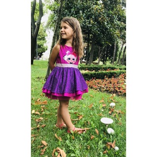 Lol Kiz Tutu Elbise Mor Tul Prenses Elbise Cocuk Dogum Gunu Partisi Elbisesi Cocuklar Icin Lol Bebek Cosplay Cadilar Bayrami Kostumleri Elbiseler Aliexpress