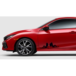 Melek Kadın Ve Şeytan Kadın Araba Sticker - n11.com
