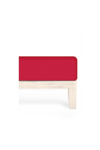 Calmera %100 Pamuk Penye Lastikli Çarşaf Tek Kişilik 90x190 - 100x200 - 120x200 Kırmızı