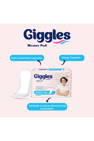 Giggles Kadın Mesane Pedi Medium Normal 60 Adet