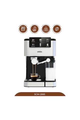 Sinbo SCM 2995 Kapsül Kahve Aparatlı Espresso Makinesi