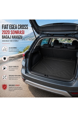 Fiat Egea Cross 2020 Sonrası Stepneli Bagaj Havuzu