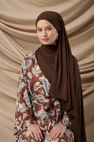 Silk Home Premium Penye Şal 65002-08 Kahverengi Çok Renkli
