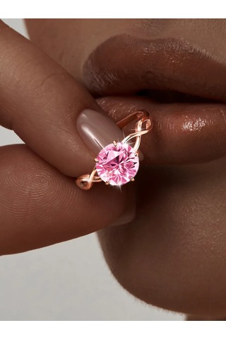 Asj 925 Ayar Gümüş Taşlı Altın Yüzük Nişan Parmağı 211823880 Gri