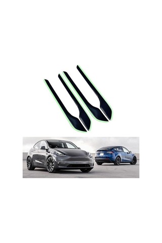 Tesla Model 3 Y 2021+ Aydınlık Tasarım Araba Kapı Kolu Kapağı Döşemesi