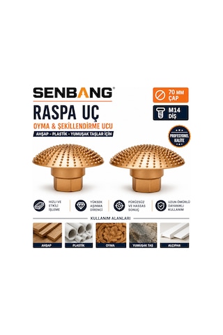 Senbang 70 Mm M14 Raspalama Diski Ahşap Oyma Diski Tungsten Karbür Oyma Ve Şekillendirme Ucu Avuç Taşlama Makinesi İçin