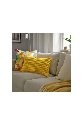 Ikea Svartpoppel Yastık Kılıfı 40 X 58 Cm Hardal