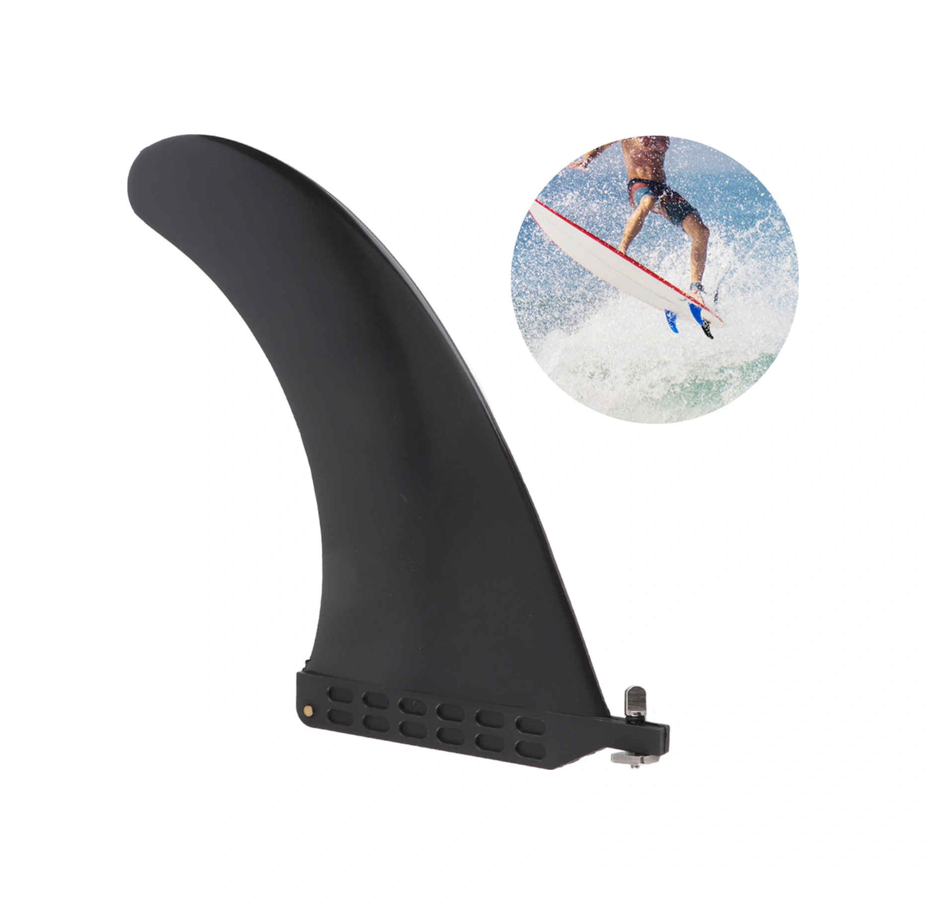 Vkemall 10 İnç Eko-friendly Pvc Kaykay Kanadı, Longboard Ve Paddleboard İçin Dayanıklı Dengeli Deniz Sporu Aksesuarı