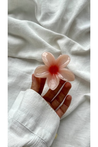 Lotus Mandal Toka Mandal Saç Tokası Kadın Saç Tokası - Aksesuarı Pudra Pembe
