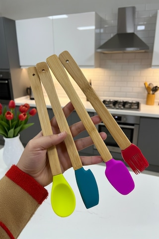 Bambum Zolly - 4'lü Spatula Seti Büyük