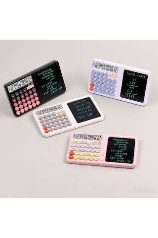 Grafik Çizim Tahtalı Digital Hesap Makinesi Çizim Pad Li Grafik Tabletli Hesap Makinası Kalemli Beyaz