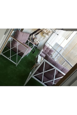 Yeşil Protokol Halı Özel Kesim Kaymaz Tabanlı Balkon Halısı (428912884)