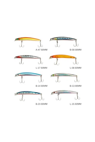 Maket Balık - Kurşun Arkası Rapala - 8cm 5gr - Sea Bose B-13