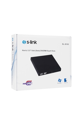 S-lınk Sl-s105 Harici Kutu İle Birlikte Taşınabilir Usb Optik Yazıcı, Pıoneer Bdr-td05, 12.7mm, Blu-ray/dvd/cd Writer, Slim.