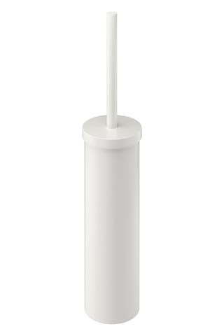 Tuvalet Fırçası "enudden" Değiştirilebilir Fırçalı Tuvalet Fırçası - Çelik - Beyaz - Uzunluk: 48 Cm - Çap: 9,7 Cm Siyah