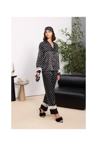 Pierre Cardin Kadın Pijama Takımı 1320.syh Siyah