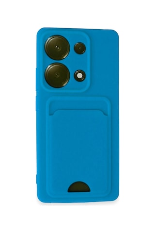 Newface - 191 - Xiaomi Redmi Note 13 Pro 4g Kılıf Kelvin Kartvizitli Silikon - Csmo-tex - - Mavi