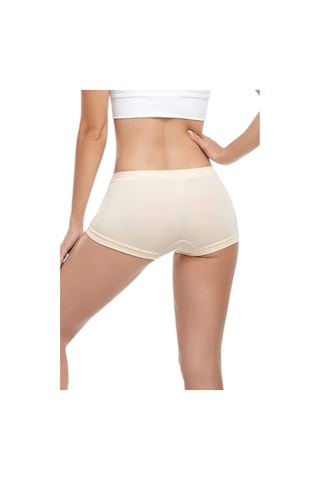 Uniquetrenders Kadın Dikişsiz Boxer 3'lü Set Ten Rengi