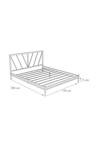Metalia Gm 227 Gözde Dublex Metal Karyola Beyaz 150X200