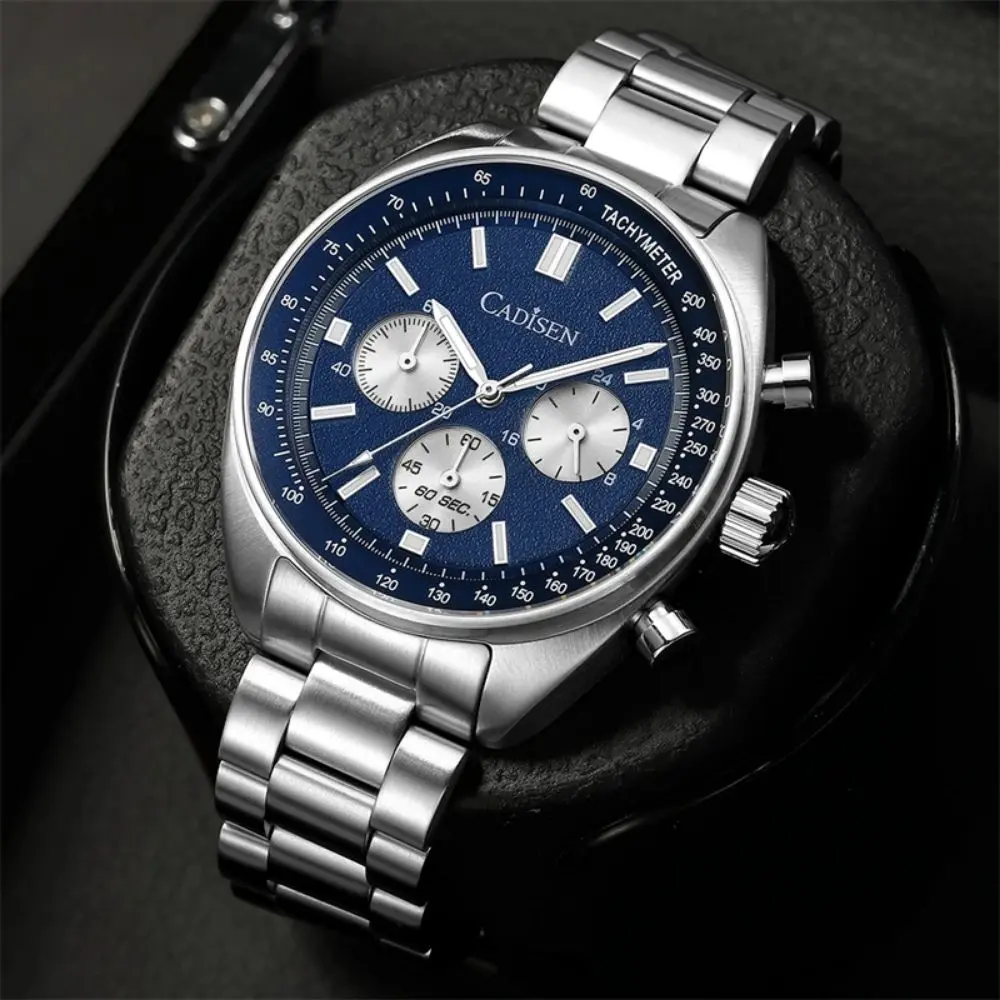 Cadisen C7063 40mm Safir Erkek Kol Saati Mavi