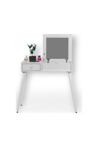 Tual Beyaz /makyaj Masası / Makyaj Organizeri / Aynalı Makyaj Masası