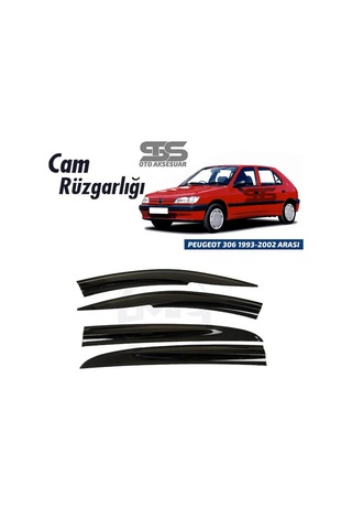 Cam Rüzgarlığı Peugeot 306 1993-2002 Arası Mügen Tip Piano Blackk