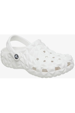 Crocs Classic Geometric Clog Unisex Beyaz Clog Terlik 209563-100 Beyaz