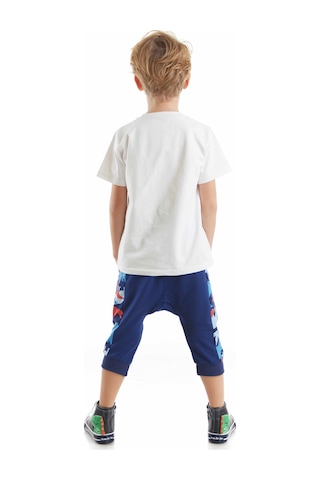 Denokids Dino Dudes Erkek Çocuk T-shirt Kapri Şort Takım