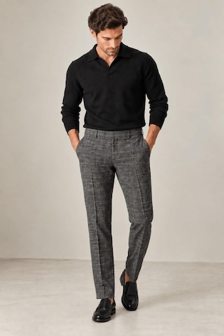 Alexandergardi Dokulu Slim Fit Kumaş Pantolon Koyu Gri