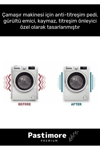 Premium Gürültü Engelleyici Titreşim Önleyici Kauçuk Çamaşır Bulaşık Makinesi 4 Adet Ayak Pedleri