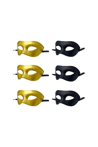 Erkek Maskeli Balo Maskesi, Roma Yunan Mitolojik Maske Cadılar Bayramı Noel Cosplay Mardi Gras Partisi İçin Uygun 3b + 3g, 6'lı Paket