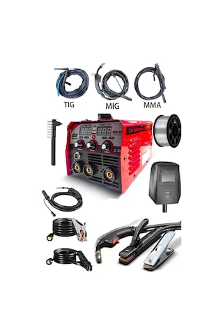 Gazsız Gazaltı Çift Kartlı Kaynak 3ın1 Tıg Mıg Mma Ultra Fonk