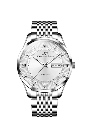 Kronen&söhne Ks9003 Tungsten Mekanik Otomatik Gümüş Erkek Kol Saati