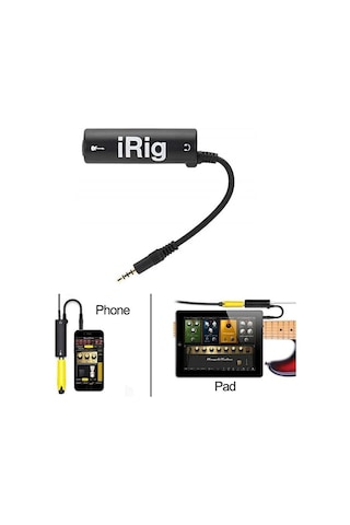 İrig Ik Multimedia Amplitube İrig iPhone , Apple Uyumlu iPad , İpod , Mac