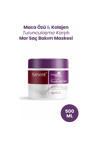Turunculaşma Karşıtı Maca Özlü Purple Hair Mor Maske 500 Ml - 694874648