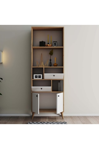 1952 NİNOVA KİTAPLIK SEPET-BEYAZ