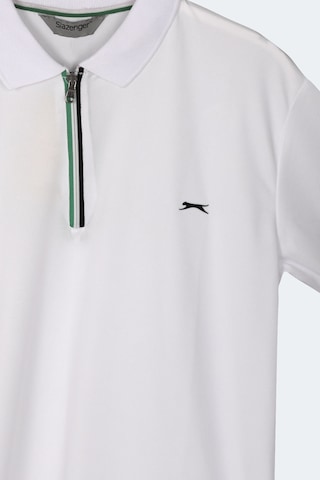 Slazenger Kenshın Erkek Polo Yaka Beyaz Tişört