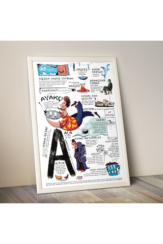 Anason İşleri A Harfli. Poster 50x70cm
