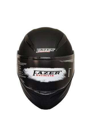 Fr-965 Mat Black Motosiklet Kaskı Çene Açılır Güneş Vizörlü Motorcu Kask Siyah