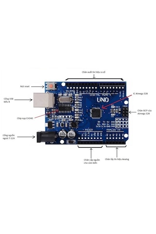 Arduıno Uno R3 Smd Klon Ch340 Chip Usb Kablo Dahil