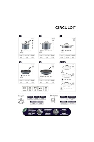 Circulon 8 Parça Tencere & Tava Seti Diğer