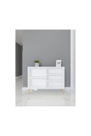 İnci 100 Cm Konsol, Çok Amaçlı Dolap Beyaz - Beyaz Beyaz-beyaz