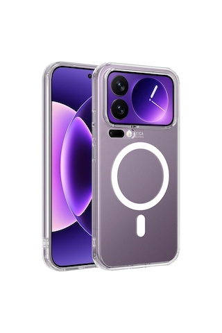 Microsonic Xiaomi 17 Pro Max Kılıf Magsafe Clear Sararmaz Şeffaf -