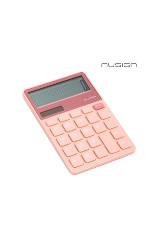 Nusıgn 12 Haneli Hesap Makinesi Plastik Pembe