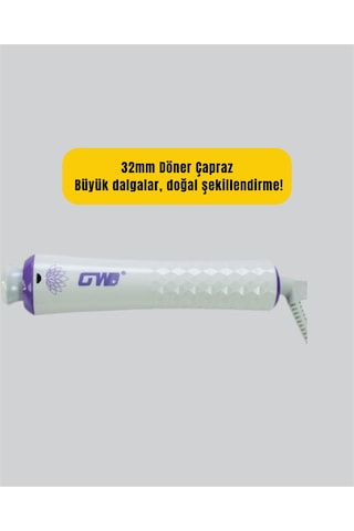 Hızlı Isınan, Kompakt Ve Güvenli Tüm Saç Tiplerine Uygun Kıvırma Cihazı Yeni Nesil - Lisinya Çok Renkli